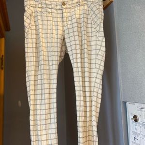 Free people check trouser pant 8